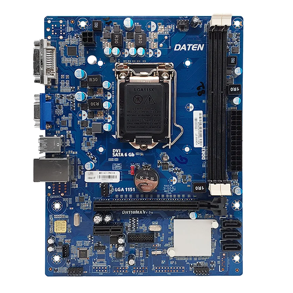 Placa-Mãe Daten H110m Intel 6ª/7º Geração, DDR3, VGA, DVI, LGA 1151 Placa-Mãe Daten H110m Intel 6ª/7º Geração, DDR3, VGA, DVI, LGA 1151