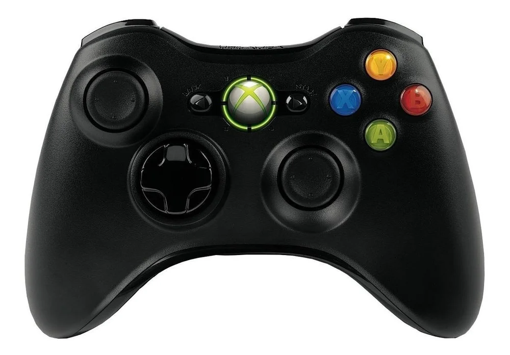 XBOX 360 Slim Standard Preto 3 Jogos 2 Controles