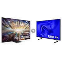 Samsung Ai Big Tv 85” Neo QLED 8k 85qn800d 2024 + Smart Tv 43” Uhd 4k 43du7700 2024 Kit.