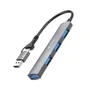 Hub Usb-c 3.0 4 Portas C3tech - Hu-c500gy