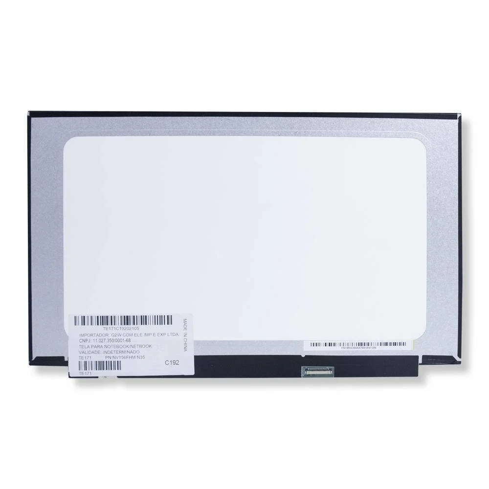 Tela 15.6Polegadas Led Slim Para Notebook Samsung Book Np550xda-ku1br | Fosca