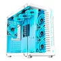 Gabinete Gamer Rise Mode Galaxy Glass S/fan S/fonte Midtower Lateral/frontal Vidro Temperado Branco - Rm-ga-gg-fw