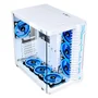 Gabinete Gamer Rise Mode Galaxy Glass S/fan S/fonte Midtower Lateral/frontal Vidro Temperado Branco - Rm-ga-gg-fw