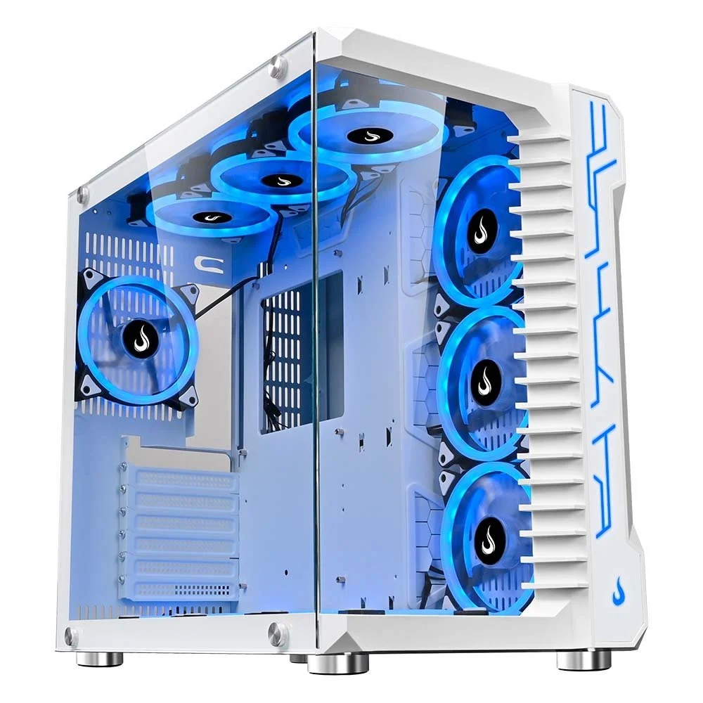 Gabinete Gamer Rise Mode Galaxy Glass S/fan S/fonte Midtower Lateral/frontal Vidro Temperado Branco - Rm-ga-gg-fw Gabinete Gamer Rise Mode Galaxy Glass S/fan S/fonte Midtower Lateral/frontal Vidro Temperado Branco - Rm-ga-gg-fw
