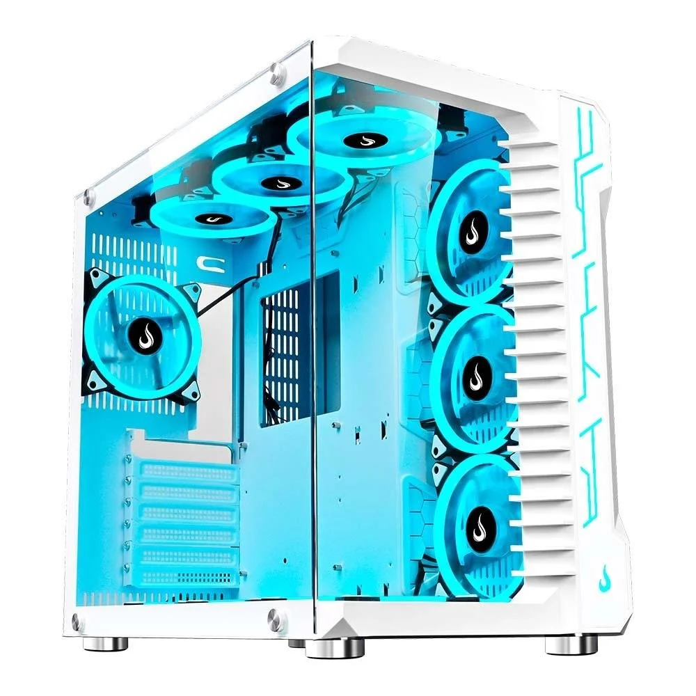 Gabinete Gamer Rise Mode Galaxy Glass S/fan S/fonte Midtower Lateral/frontal Vidro Temperado Branco - Rm-ga-gg-fw Gabinete Gamer Rise Mode Galaxy Glass S/fan S/fonte Midtower Lateral/frontal Vidro Temperado Branco - Rm-ga-gg-fw