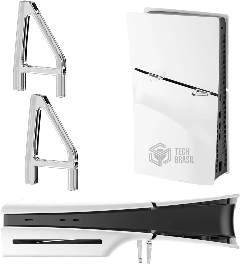 Suporte Base Horizontal Transparente Para Playstation 5 Slim Digital Ultra. Suporte Base Horizontal Transparente Para Playstation 5 Slim Digital Ultra.