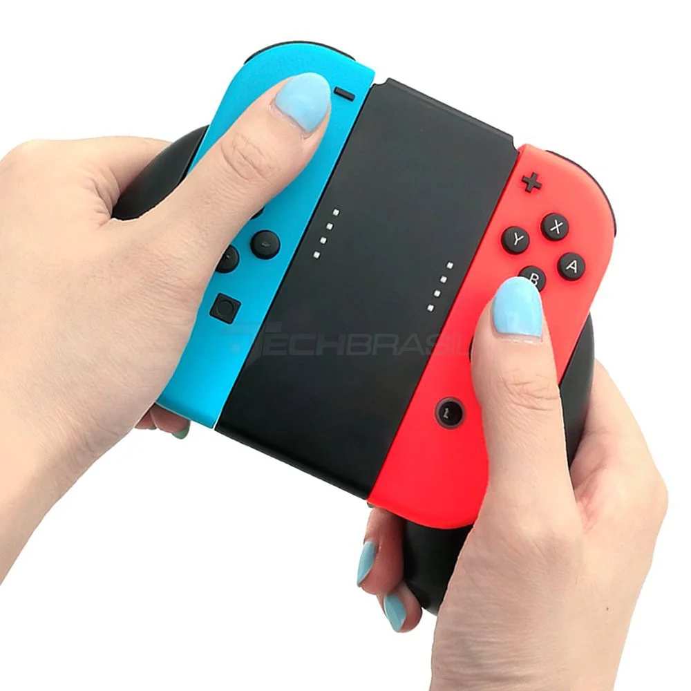 Grip Suporte De Controle Joy Con Para Nintendo Switch Case Preto Grip Suporte De Controle Joy Con Para Nintendo Switch Case Preto