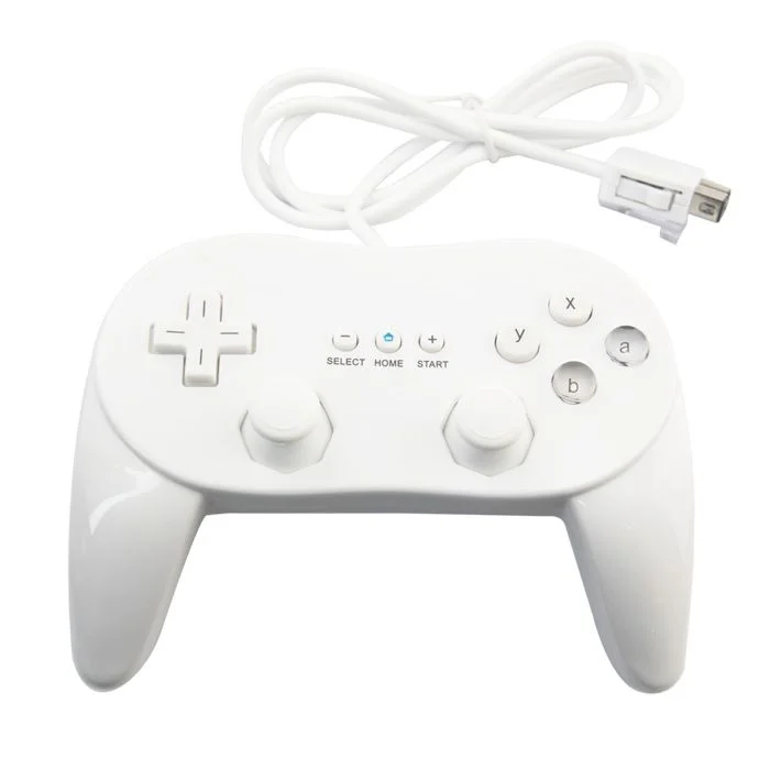 Controle Clássico Classic Grip Para Nintendo Wii E Wii U Branco Controle Clássico Classic Grip Para Nintendo Wii E Wii U Branco