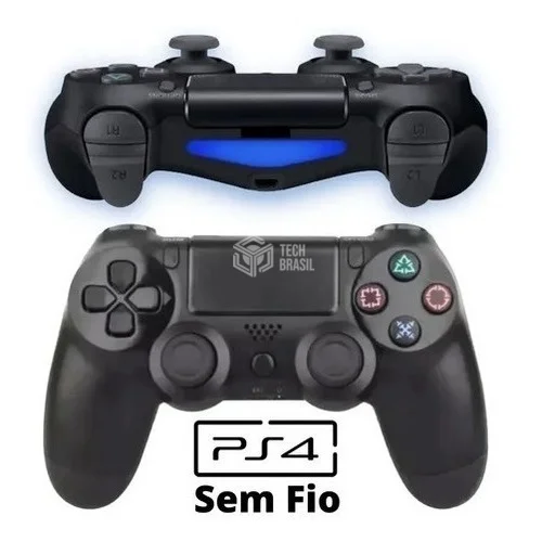 Controle Sem Fio Para Playstation 4 PC Tv Samsung Gaming Hub Game Pass Smart Bluetooth Preto