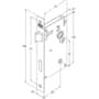Fechadura Banheiro Inox Home Ix420 55mm Roseta Quadrada Rq2 Inox Polido Stam