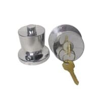 Fechadura Tubular Para Divisória Super 61mm Cromado Abs 4119n Lockwell
