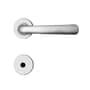 Fechadura Banheiro 5400 R66 Mz430 Design 40mm Roseta Cromo Acetinado Papaiz