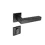 Fechadura Victória Externa Roseta R529 M109 55mm Preta Haga
