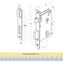 Fechadura Quadratta Premium Interna 2700/81 Roseta 40mm Aliança