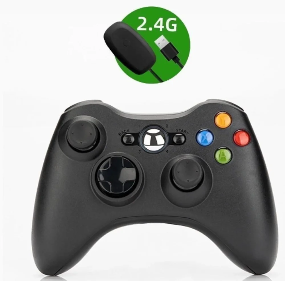 Controle Sem Fio Receptor Wireless Compativel Video Game XBOX 360 Controle Sem Fio Receptor Wireless Compativel Video Game XBOX 360