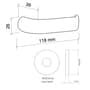 Fechadura Duna 3 Externa 40mm Cromo Acetinado M09j5z R0069 Ez1300 Imab