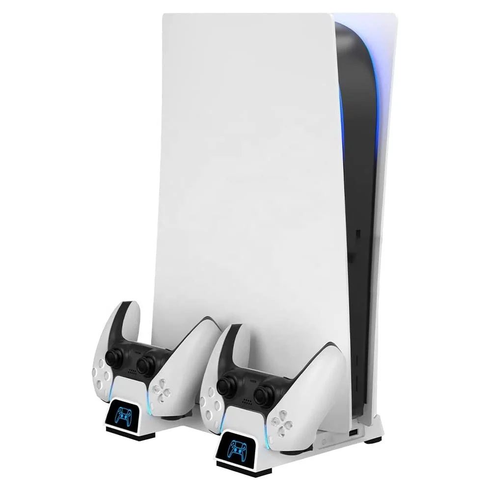 Base Suporte Ps5 Com Resfriador Carregador De Controle Oivo