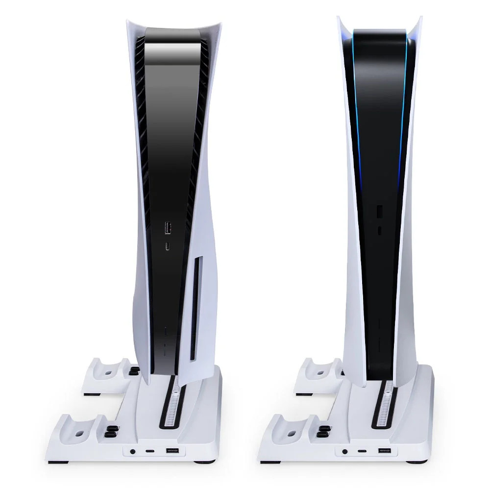 Base Suporte Ps5 Com Resfriador Carregador De Controle Oivo