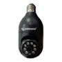 Camera Segurança Panoramica Lampada Wifi Espia C/rastreio Preta Orb777black Orbitronic