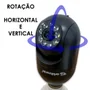 Camera Segurança Panoramica Lampada Wifi Espia C/rastreio Preta Orb777black Orbitronic
