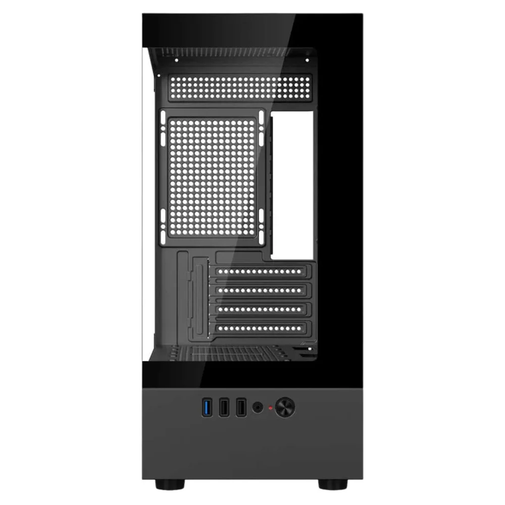 Gabinete Gamer Bluecase Nuker V2 Mid Tower Frontal e Lateral em Vidro - BG-053