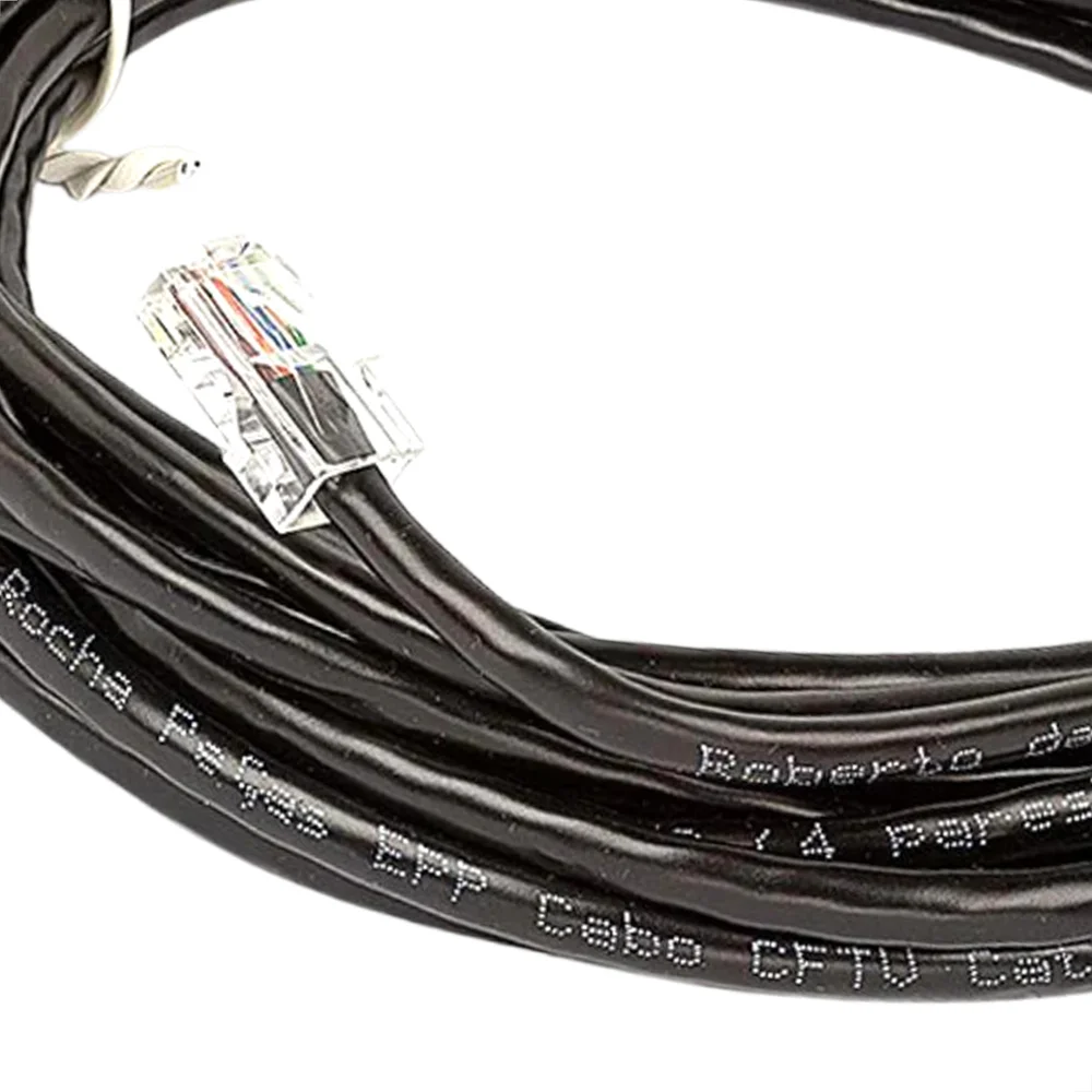 Cabo De Rede Cat5e Montado Preto - 40 Metros