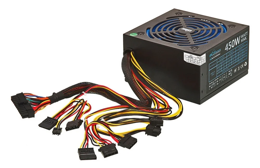 Fonte Gamer Atx 450w Bivolt PC Jogos Alimentação Silenciosa Cowboy Fonte Gamer Atx 450w Bivolt PC Jogos Alimentação Silenciosa Cowboy