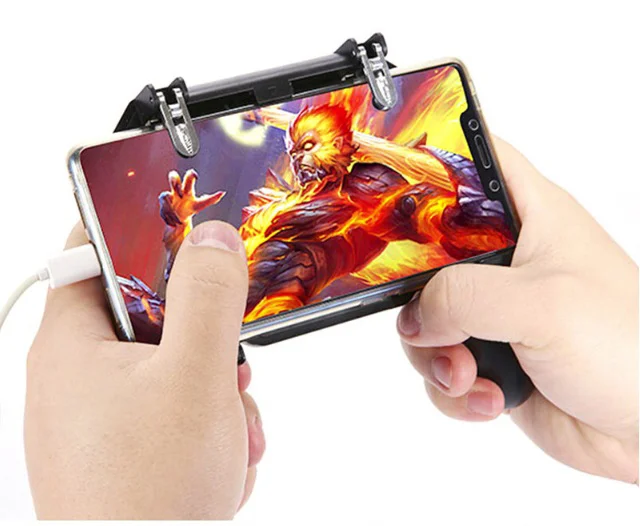 Controle Gamepad W11 Com Gatilho L1 R1 + Analógico Pubg, Free Fire Cod Controle Gamepad W11 Com Gatilho L1 R1 + Analógico Pubg, Free Fire Cod