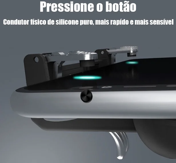 Controle Gamepad W11 Com Gatilho L1 R1 + Analógico Pubg, Free Fire Cod Controle Gamepad W11 Com Gatilho L1 R1 + Analógico Pubg, Free Fire Cod