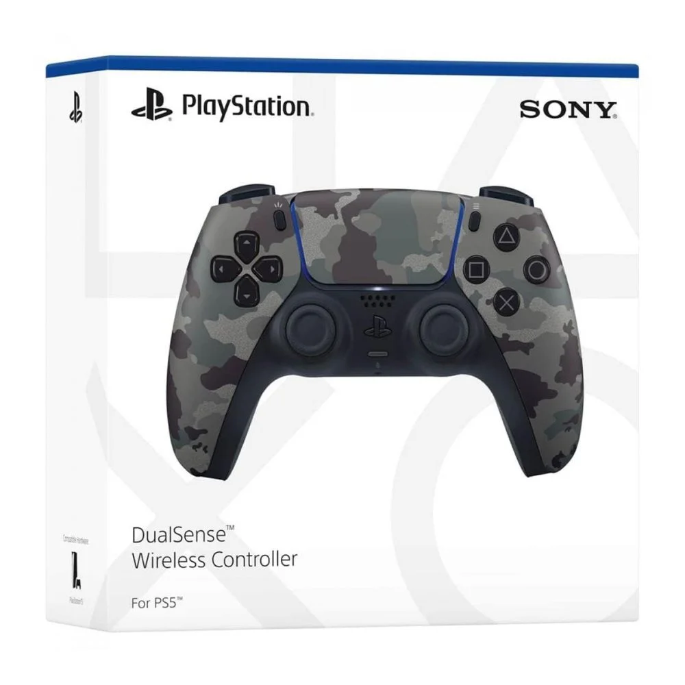 Controle Sem Fio Sony Dualsense Ps5 Gray Camuflado Controle Sem Fio Sony Dualsense Ps5 Gray Camuflado
