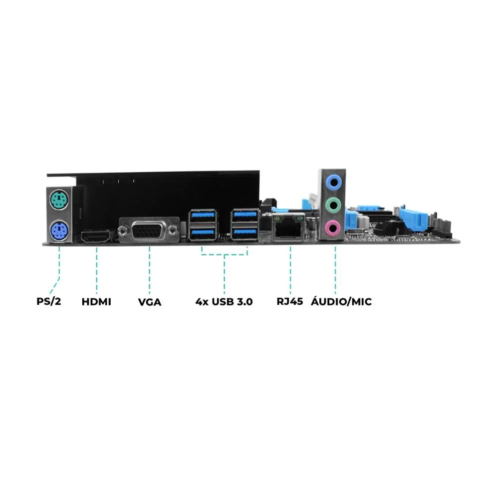 Placa Mãe Micro-atx Am4 A520, Amd Ryzen, Ddr4, PCi-e X16 4.0, Usb HDMI Vga, Pronta Entrega Placa Mãe Micro-atx Am4 A520, Amd Ryzen, Ddr4, PCi-e X16 4.0, Usb HDMI Vga, Pronta Entrega