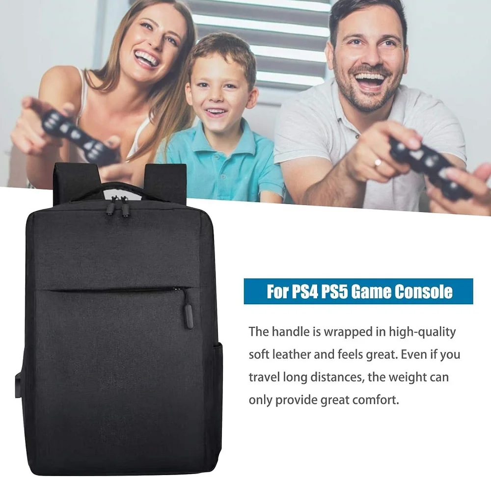 Bolsa Mochila Transporte Para Playstation 5 Digital Ultra E Ps4 Case Bag Preta Bolsa Mochila Transporte Para Playstation 5 Digital Ultra E Ps4 Case Bag Preta
