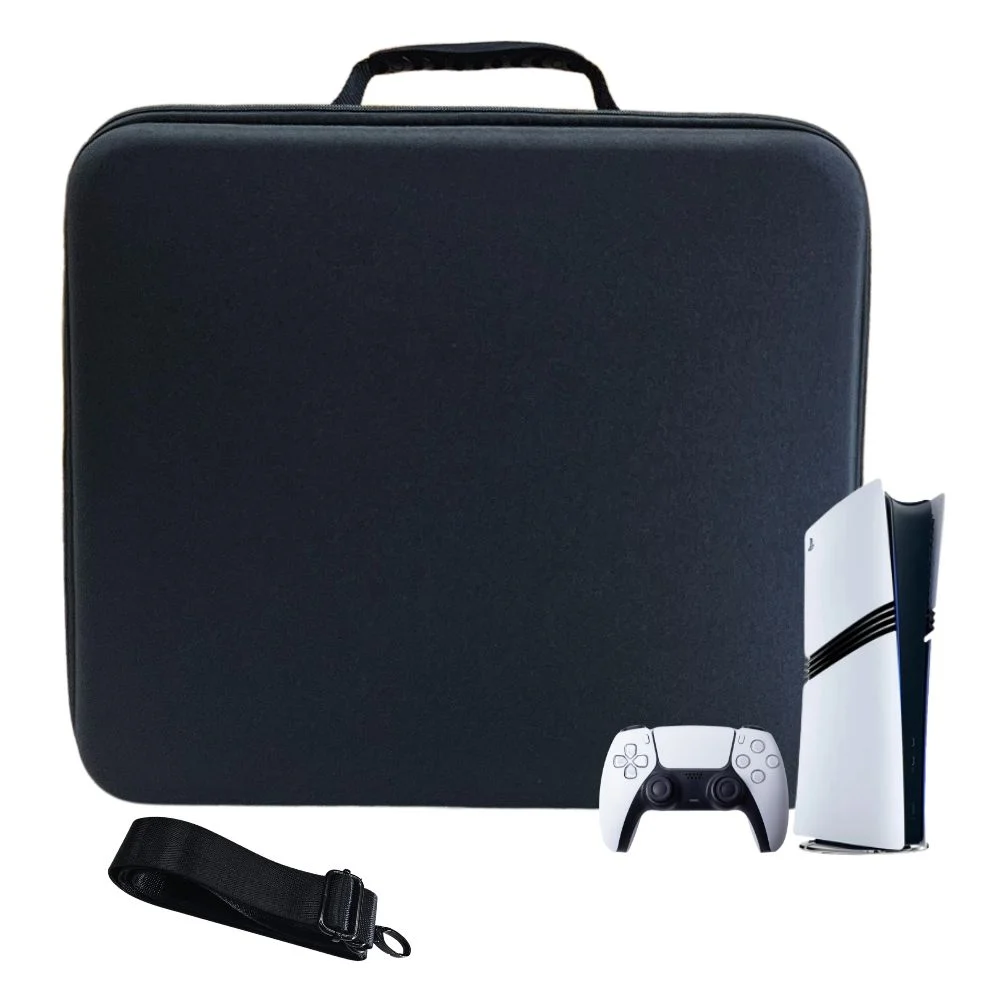 Bolsa Mochila Transporte Para Playstation 5 Pro E Acessórios Preta Bolsa Mochila Transporte Para Playstation 5 Pro E Acessórios Preta