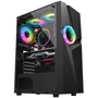 Gabinete Kalkan Muspel Mid Tower Vidro Temperado S/fans Preto
