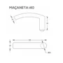 Fechadura 823/ix40 Banheiro Roseta Redonda Escovada 40mm Stam