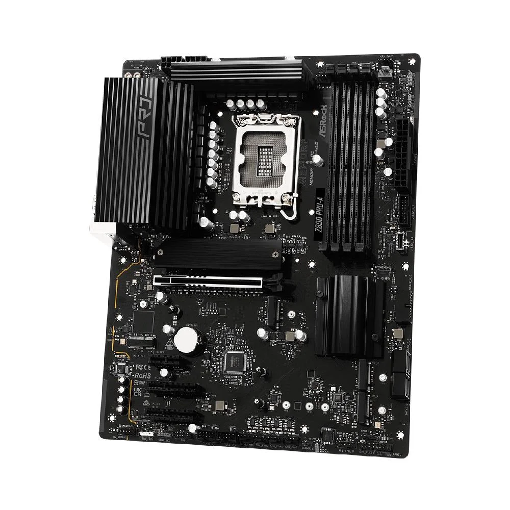 Placa Mãe Asrock Z890 Pro-a LGA 1851 4xDDR5 Chipset Intel Z890 Atx Placa Mãe Asrock Z890 Pro-a LGA 1851 4xDDR5 Chipset Intel Z890 Atx