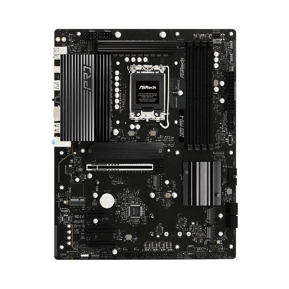 Placa Mãe Asrock Z890 Pro-a LGA 1851 4xDDR5 Chipset Intel Z890 Atx Placa Mãe Asrock Z890 Pro-a LGA 1851 4xDDR5 Chipset Intel Z890 Atx