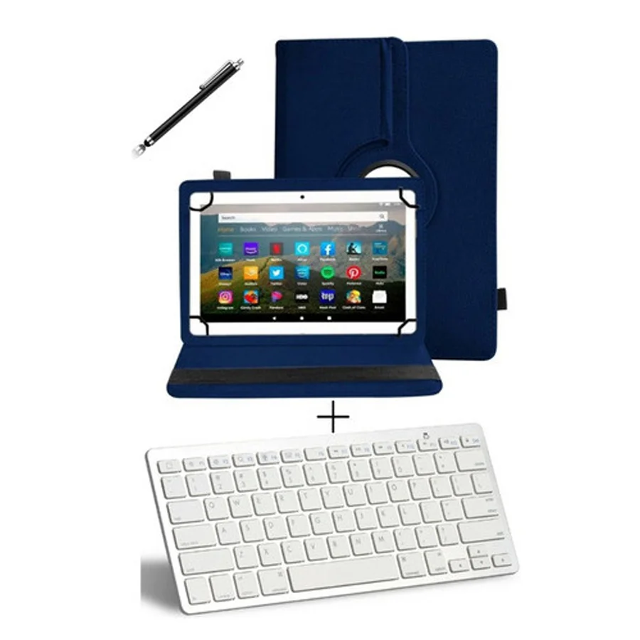 Capa Case + Teclado Bluetooth Para Tablet Nokia T20 10,36