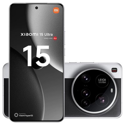 Smartphone Xiaomi 15 Ultra 5G 1TB 16GB RAM C mera 200MP Tela 6 73 Dual Sim Prata Preto Silver Chrome 1745429437
