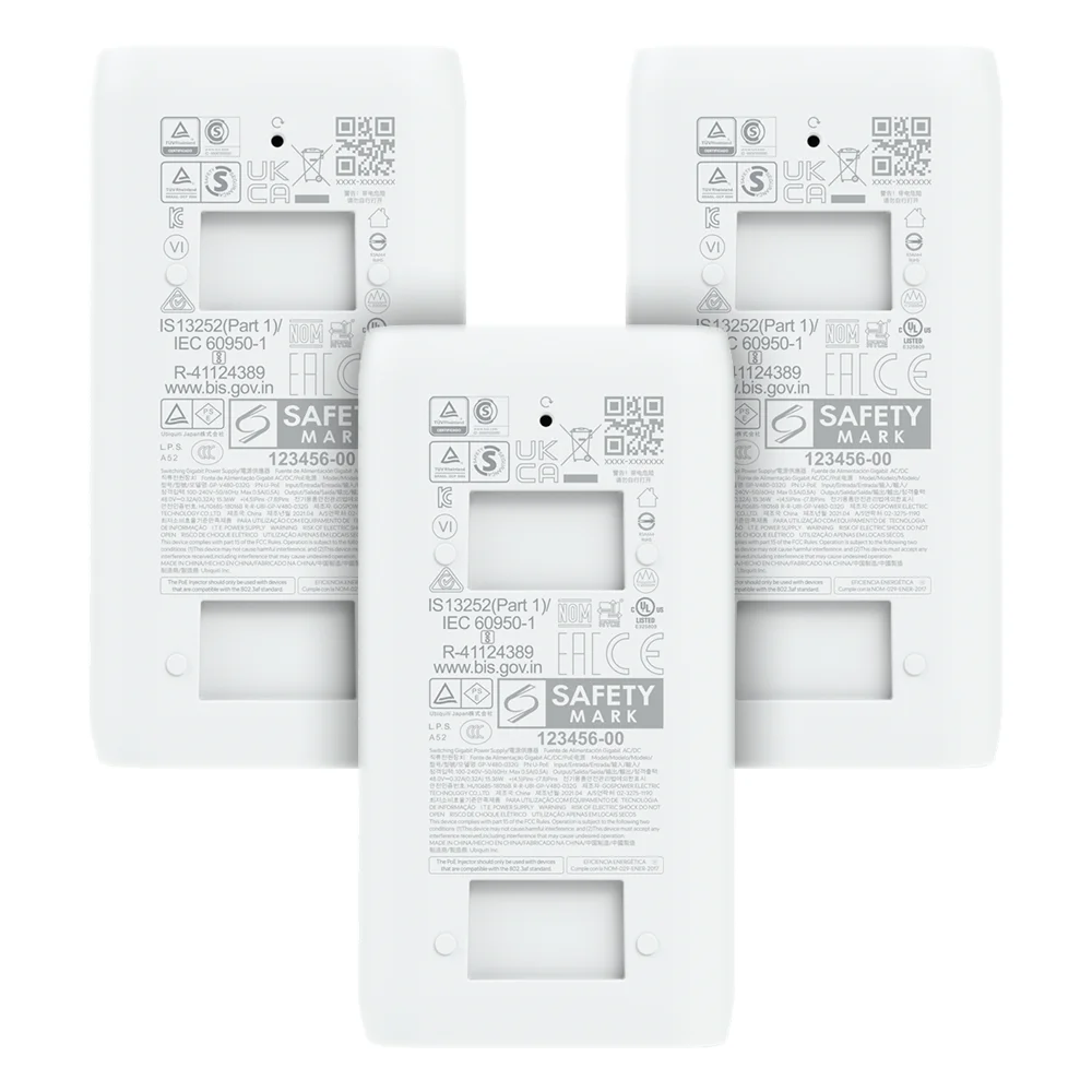 3 Fontes Injetores Poe Ubiquiti 48v 0.32a 15w Unifi | Adaptadores Para Alimentação 3 Fontes Injetores Poe Ubiquiti 48v 0.32a 15w Unifi | Adaptadores Para Alimentação