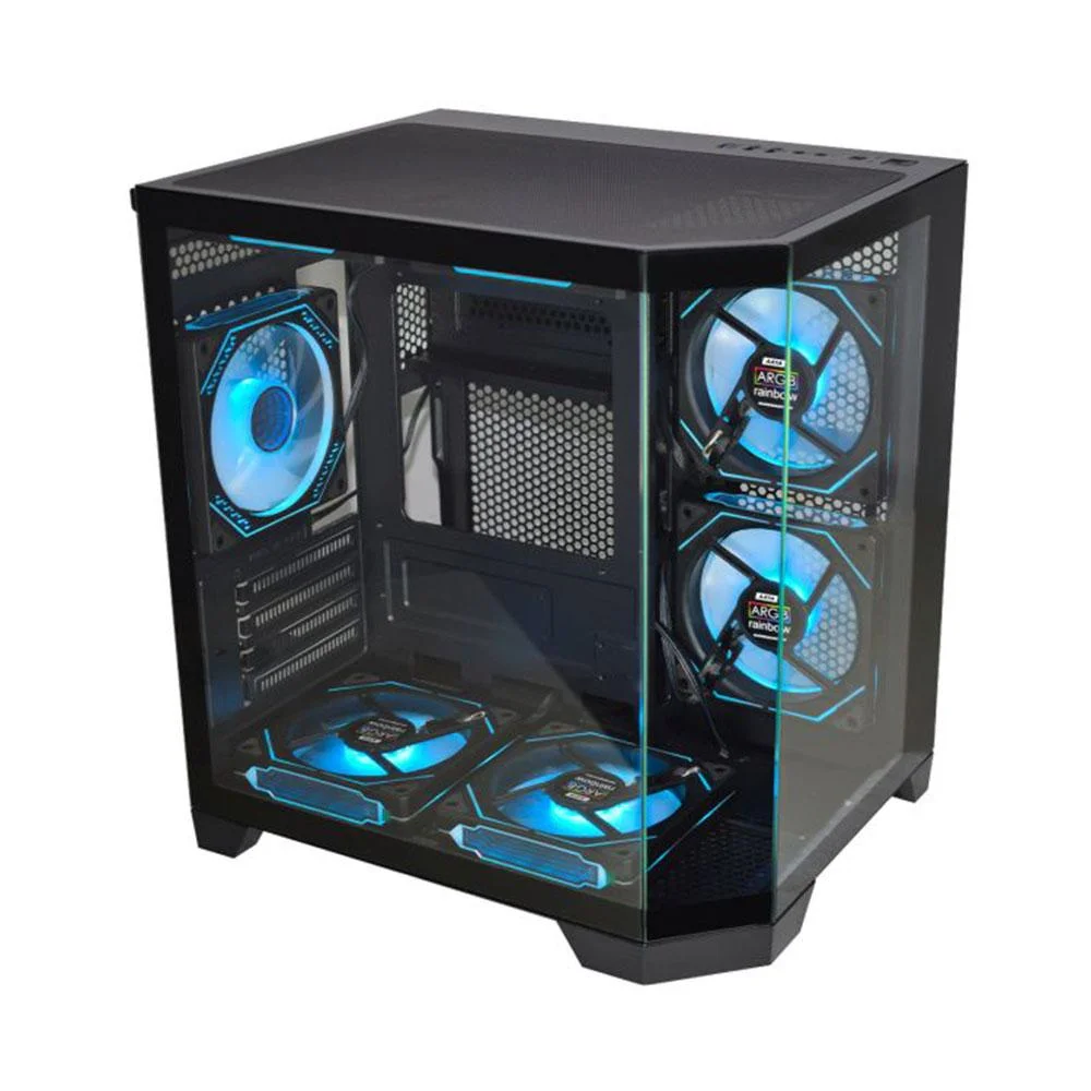 Gabinete Gamer K-mex Aquario Cg-0620 Angulo Preto Micro Atx Sem Fan Gabinete Gamer K-mex Aquario Cg-0620 Angulo Preto Micro Atx Sem Fan