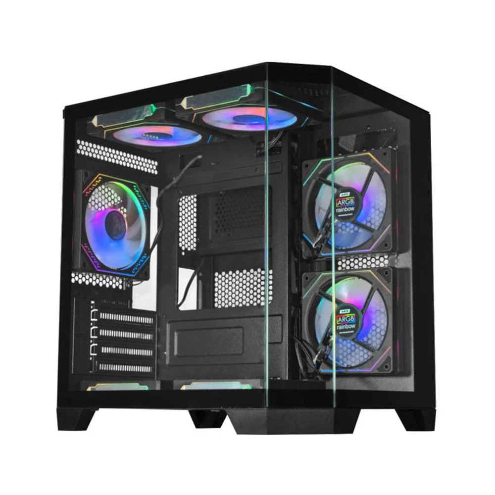 Gabinete Gamer K-mex Aquario Cg-0620 Angulo Preto Micro Atx Sem Fan Gabinete Gamer K-mex Aquario Cg-0620 Angulo Preto Micro Atx Sem Fan