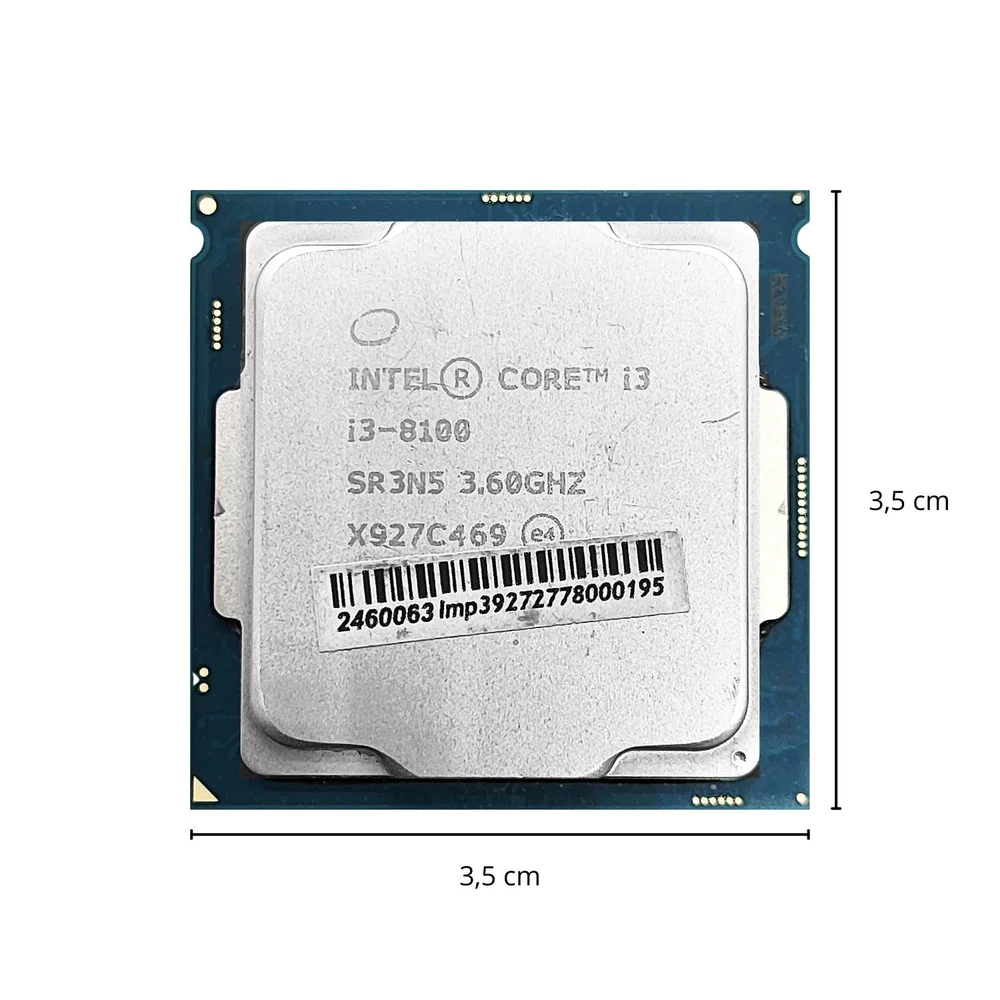 Processador Intel Core i38100 8 Geraço 36GHz 6MB