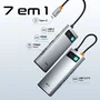 Hub Adaptador Baseus 7 Em 1 Tipo C Para HDMI+2 Usb+pd+rj45+sd/tf.