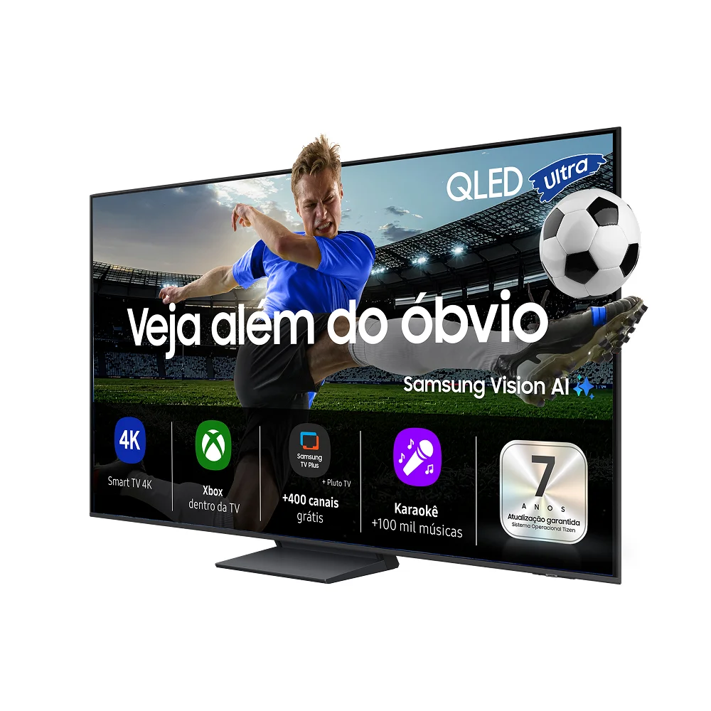 Samsung Vision AI TV 65" QLED Ultra 4K Q8F 2025, Pontos Quânticos, Processador com AI, Xbox Cloud Gaming