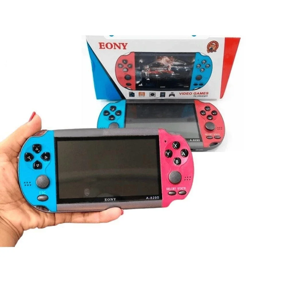 Tela 4.8" PSP Eony +10000 Jogos Classicos/Retro 8GB, Console de Mão Memoria Expansivel