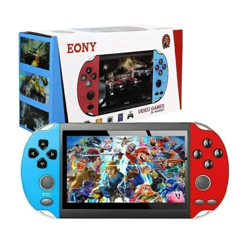 Tela 4.8" PSP Eony +10000 Jogos Classicos/Retro 8GB, Console de Mão Memoria Expansivel