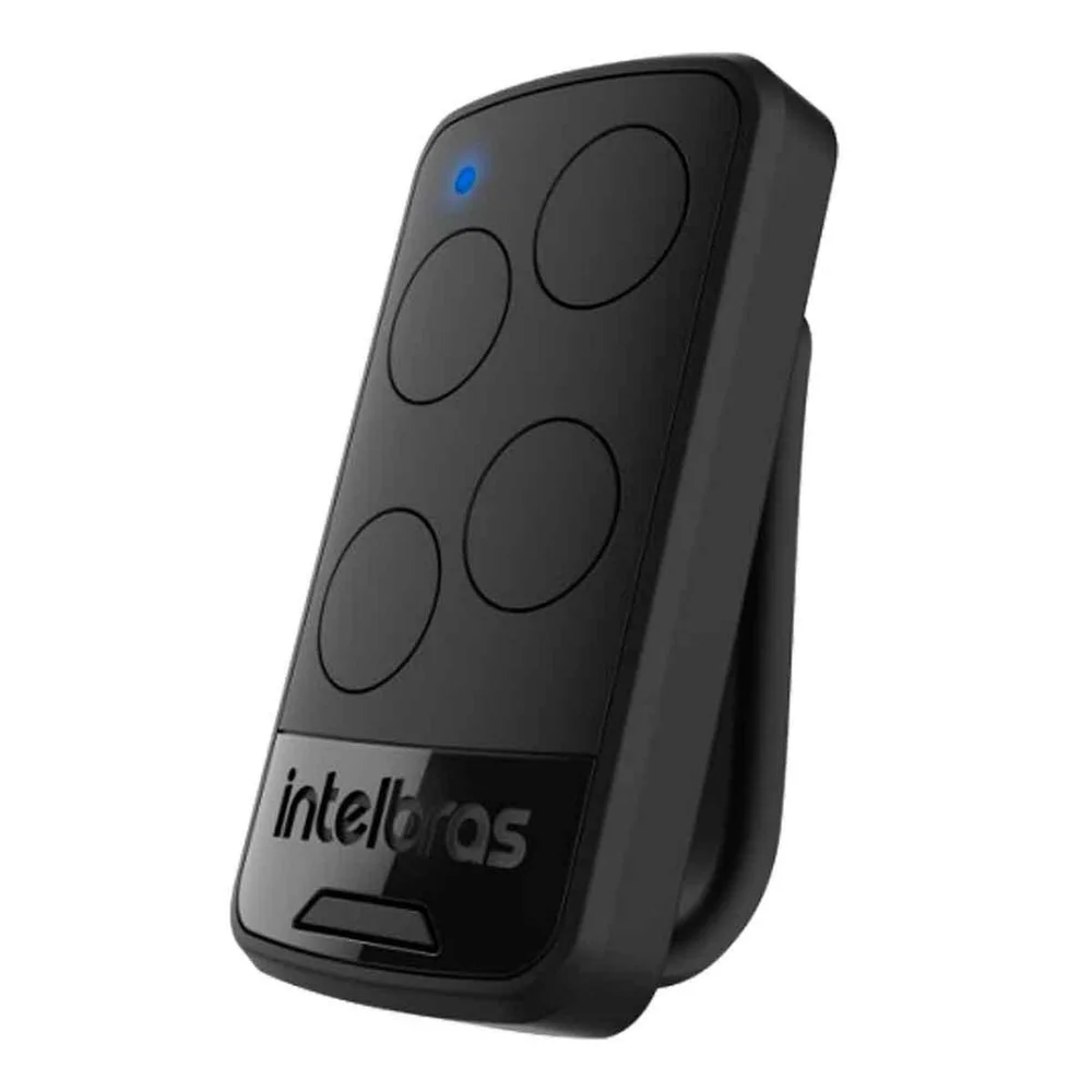 Kit 4 Controles Remoto Ep04 De 4 Botões Para Automatizador De Portão Black Intelbras