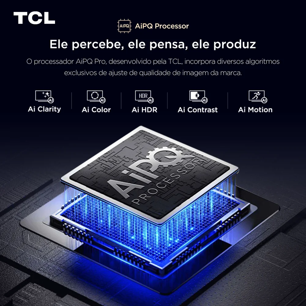 Smart TV TCL 65 Polegadas QLED 4K P7K WiFi Bluetooth Google TV HDR10+ Dolby Atmos Dolby Vision 65P7K Smart TV TCL 65 Polegadas QLED 4K P7K WiFi Bluetooth Google TV HDR10+ Dolby Atmos Dolby Vision 65P7K