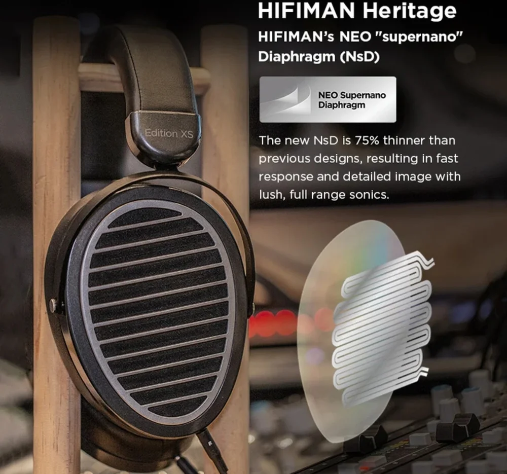 Fone de ouvido Profissional Hifiman Edition Xs Planar Magnetico